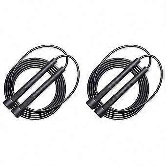 2X Adjustable Jump Rope for Fitness, Workout & Exercise with Comfortable Handles