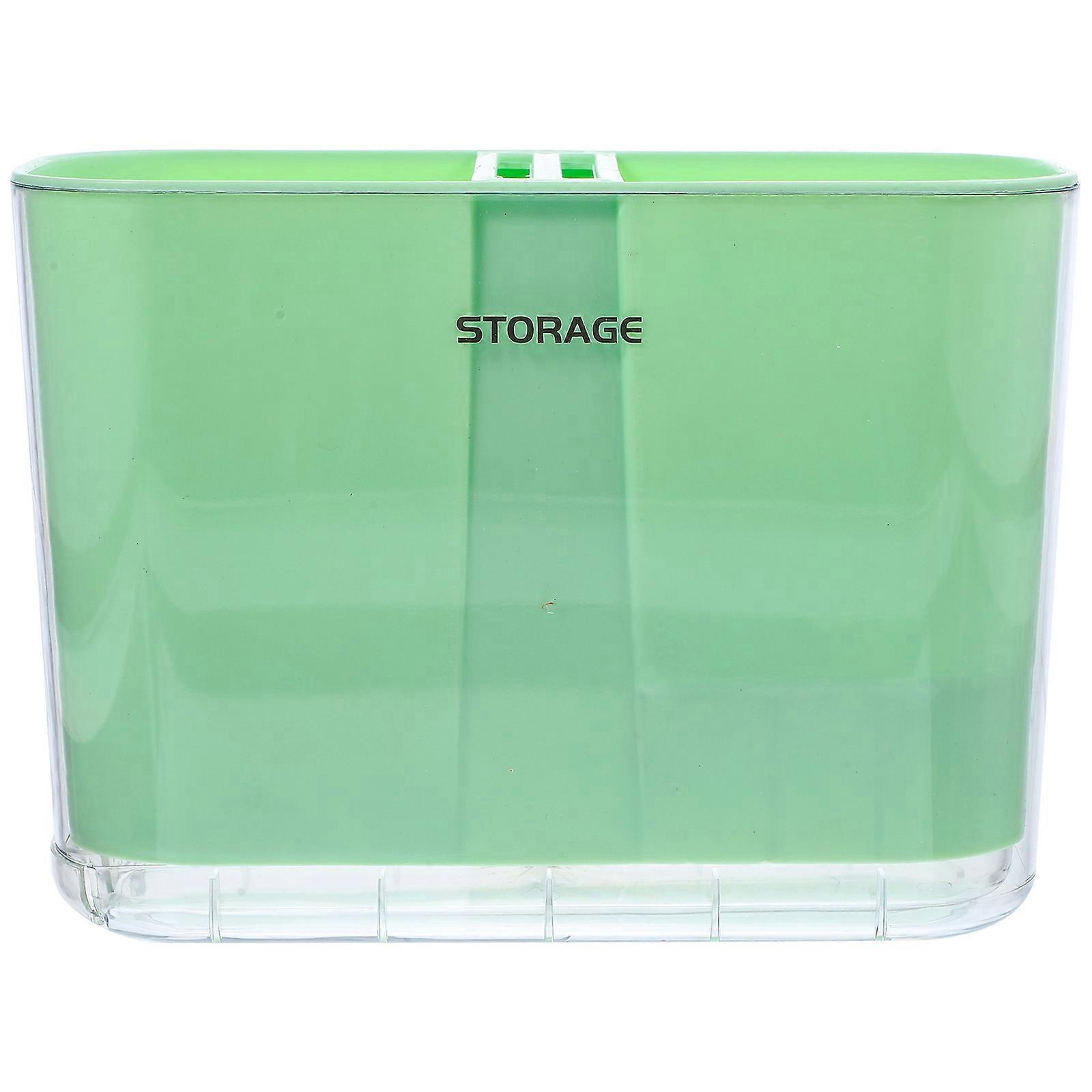 Spoon and Fork Holder Kitchen Utensil Holder for Storage 4Pcs Green