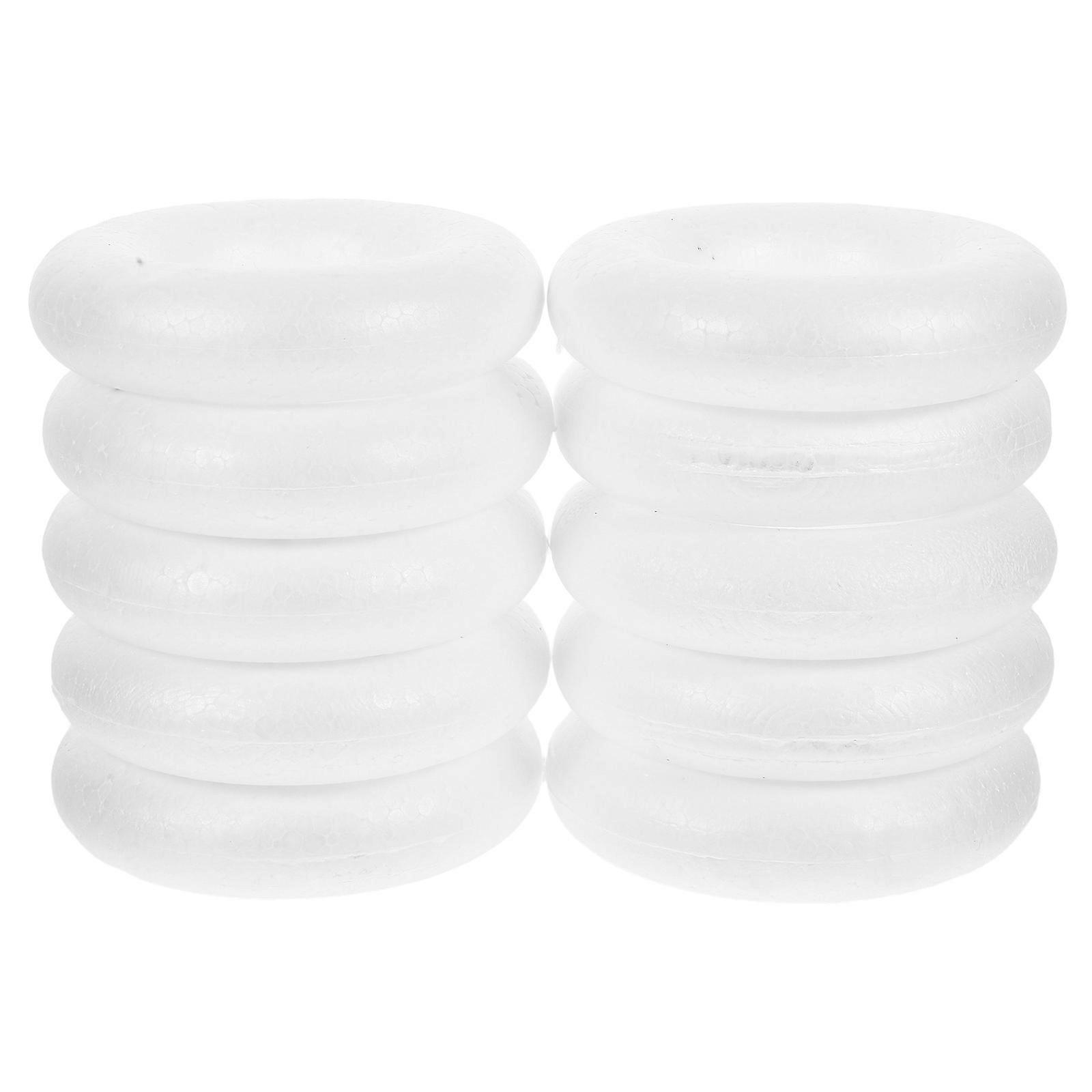 Foam Circle Blank Foam Circle for DIY Craft Projects 40Pcs White