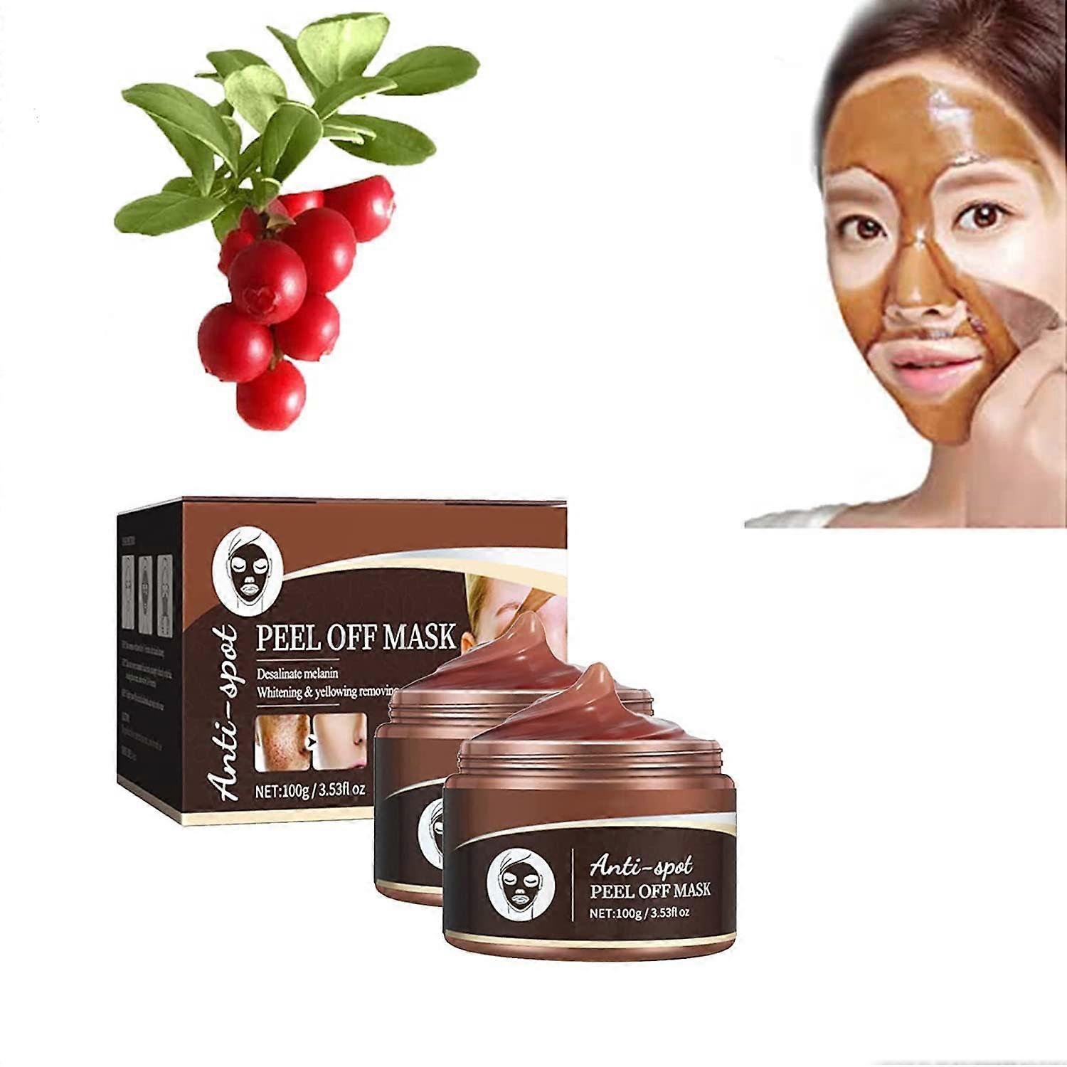 Peeling Face Mask 2PCS Herbal Formula for All Skin Types Deep Cleansing Blackhead Removal