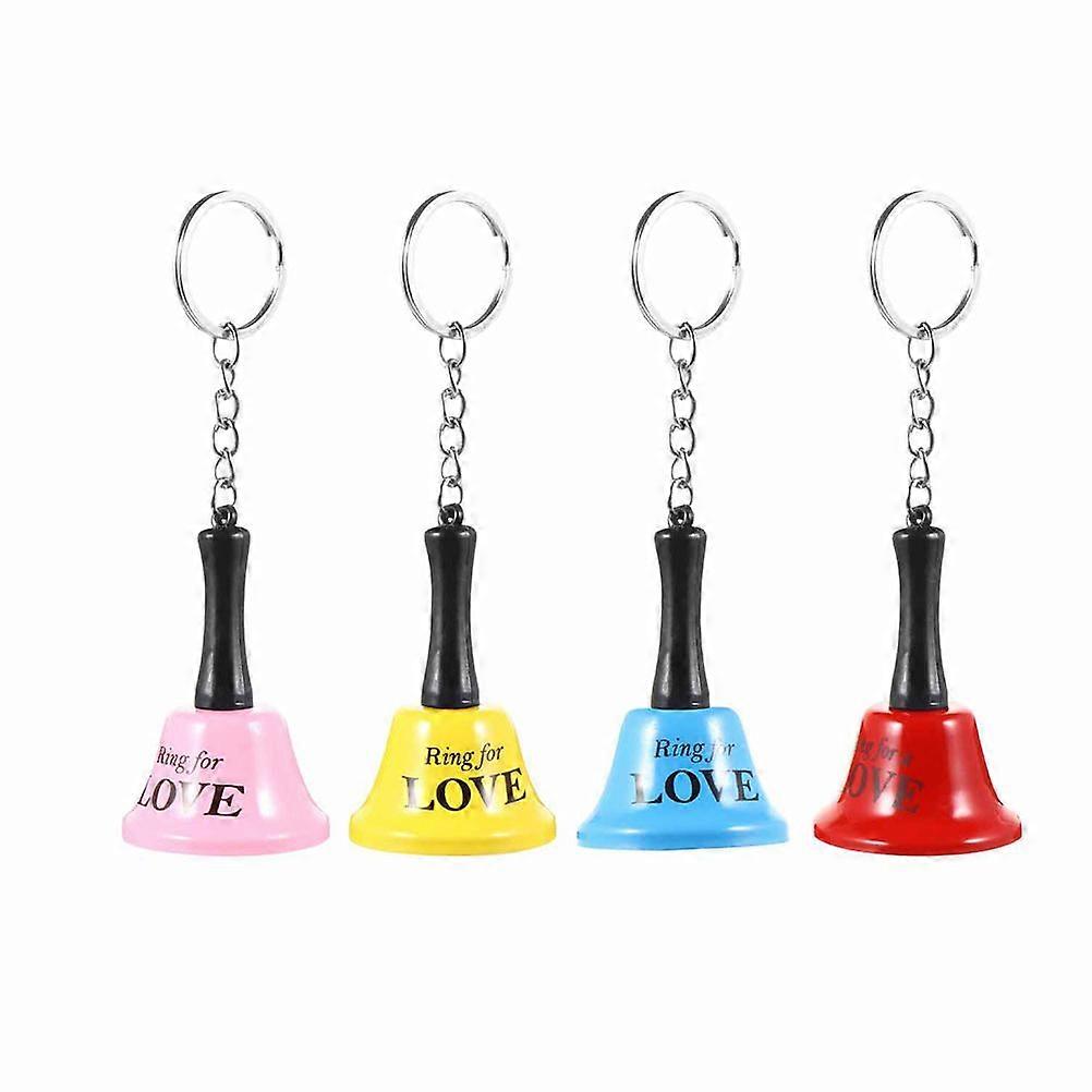 4PCS Small Size Key Chain Bell Keychain Delicate Well-made Bell Key Chain