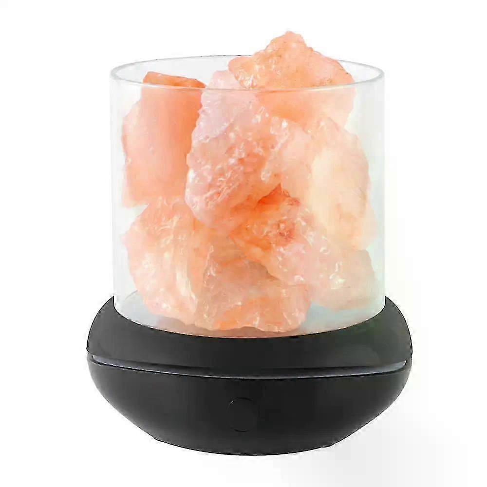 Aromatherapy Salt Lamp with Color Changing LED, USB Powered Essential Oil Diffuser Night Light