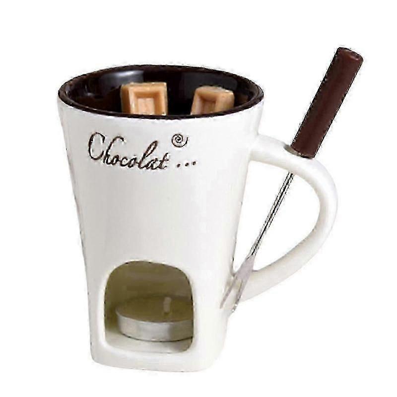 Smältkoppsset för chokladostfondue