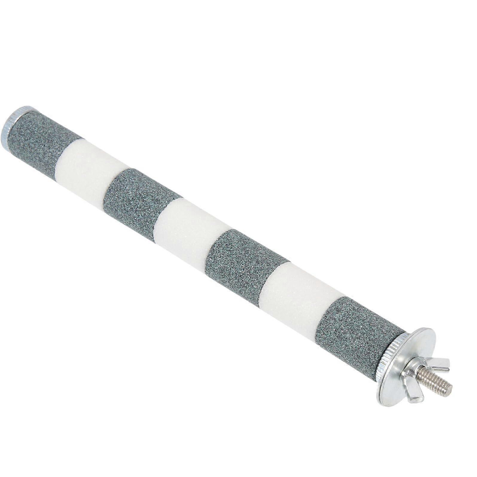 Bird Perch Stand with BiteResistant Sandstone Surface for Parrot Claw Grinding and Cage Exercise