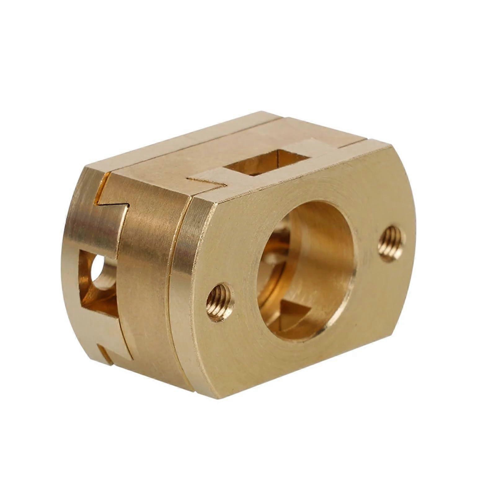 18mm Brass Stepper Motor Shaft Coupler for 3D Printer Z Axis,  Torsional Rigidity