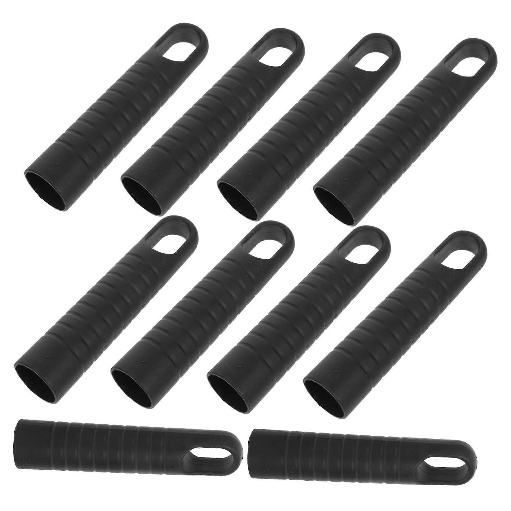 10pcs 25mm Threaded Mop Handle Replacement with Plastic End Cap for Secure Lock Connection