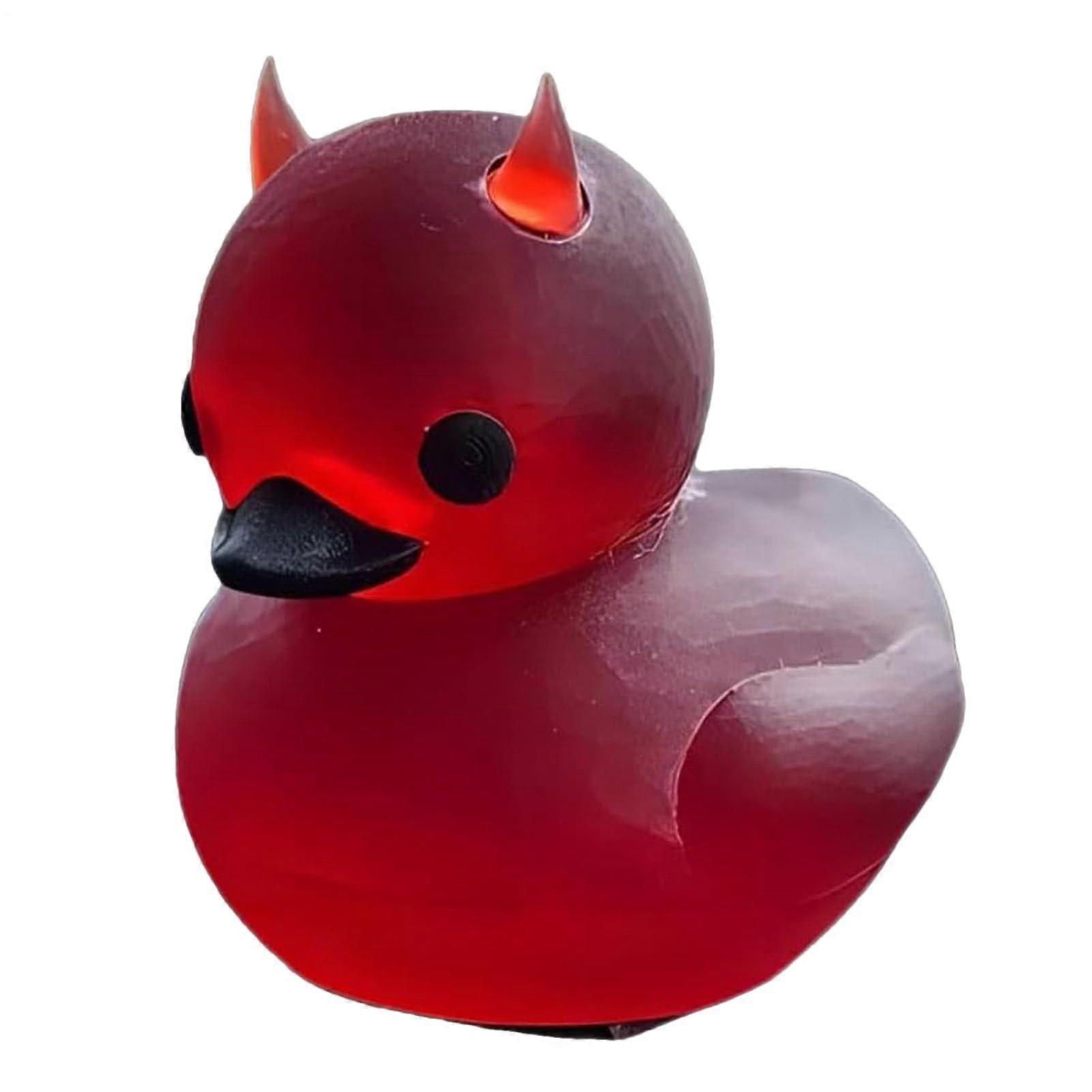 Devil Duck Car Dashboard Ornament Funny Gothic 3D Printed Durable Interior Decoration