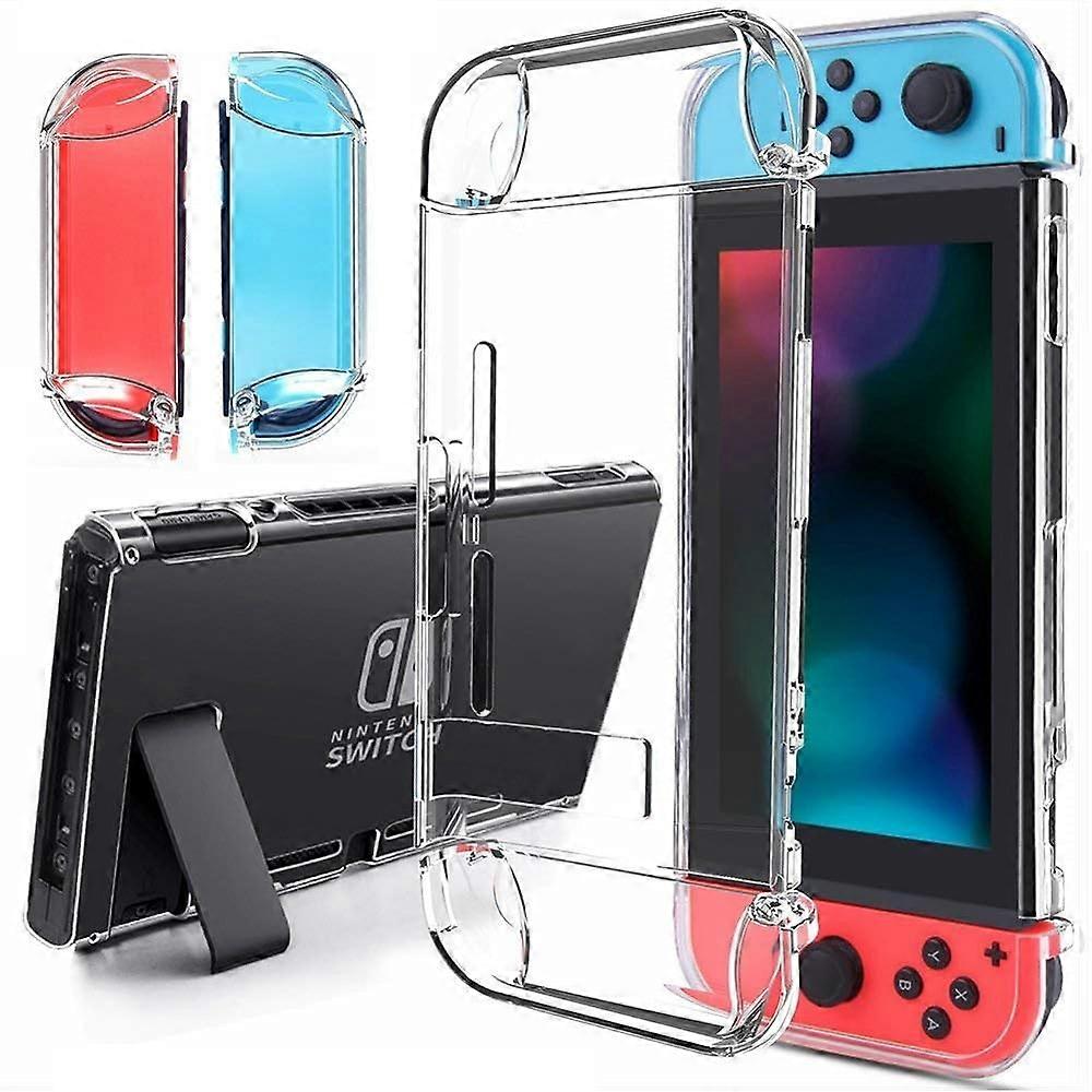 Case for Nintendo Switch Slim Lightweight Transparent Protective Cover with Ergonomic Grip 5Piece