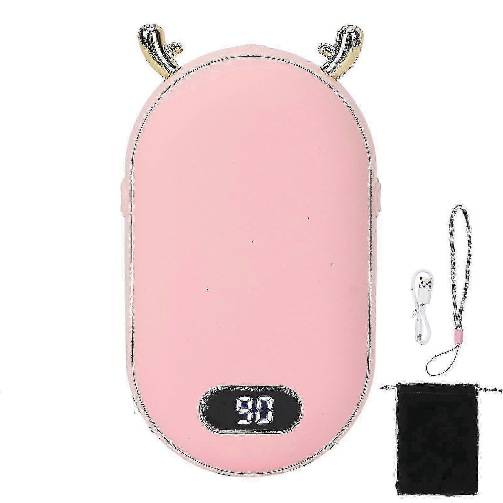 6000mAh Hand Warmers USB Rechargeable Double Sided Heating 2 Temperature Gears