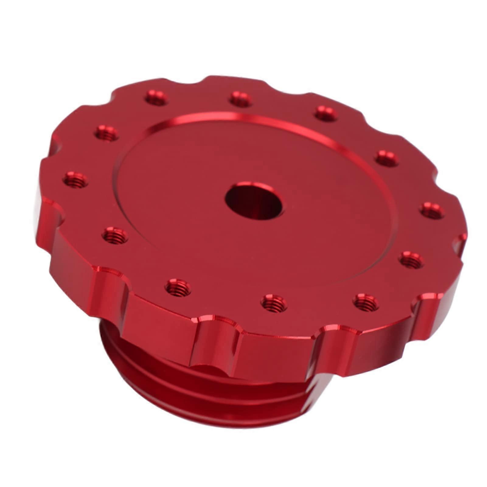 Sim Racing Steering Wheel Adapter for Thrustmaster, CNC Aluminum, Quick Removal, Red