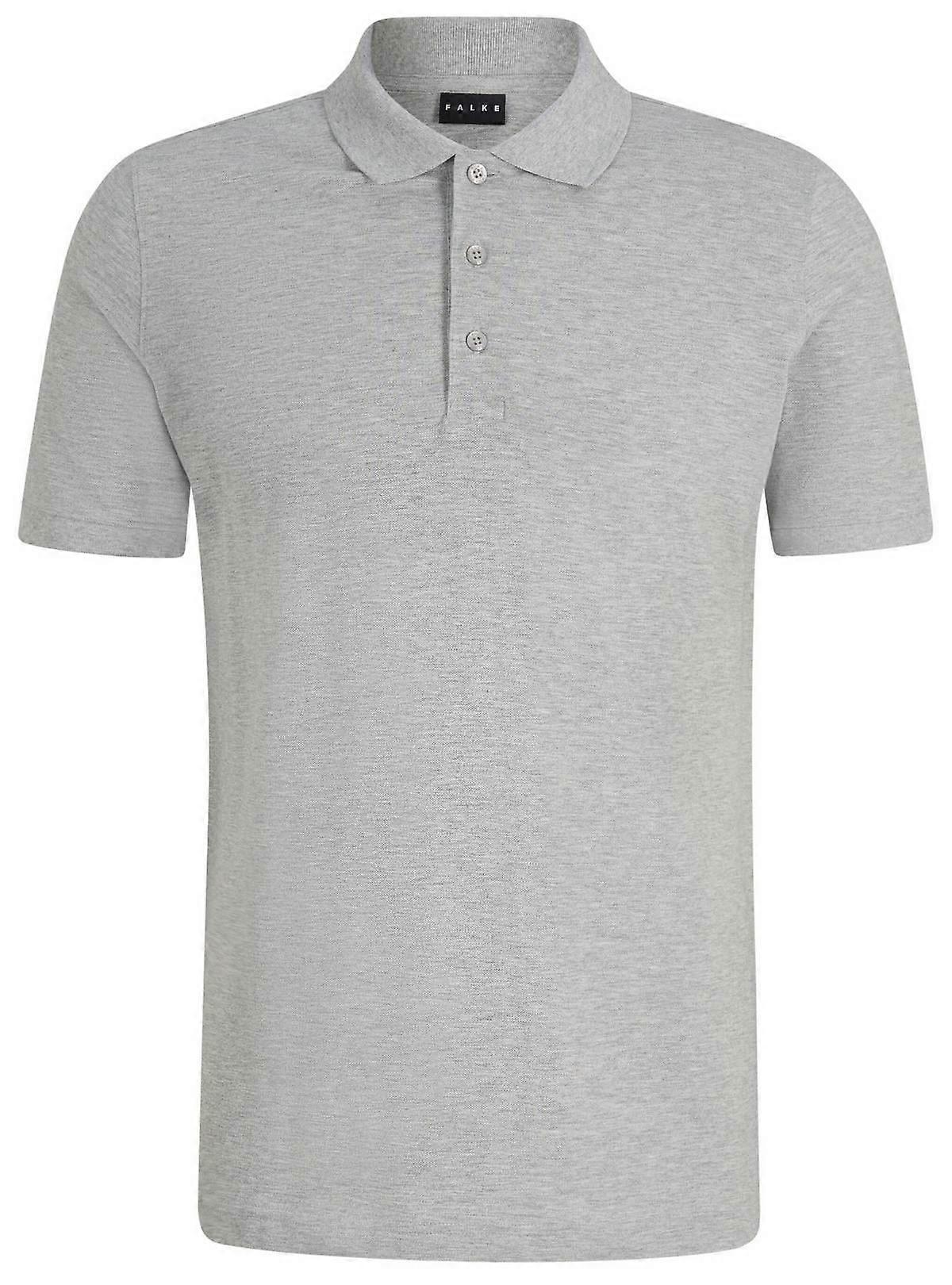 Falke Pima Piqu  Polo Shirt - Light Grey