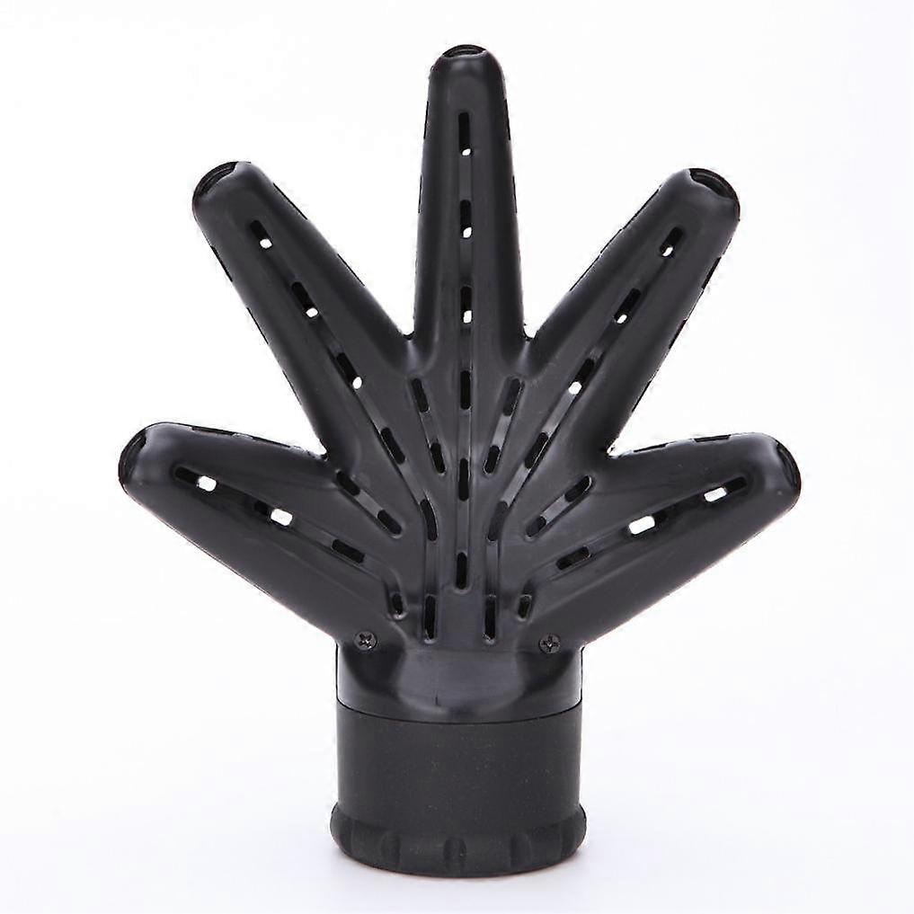 Hair Dryer Diffuser Hand Shaped Attachment for Curl Shape Preservation and Root Volume Boost Black