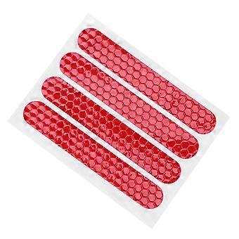 3X Front Rear Wheel Cover Protective Shell Reflective Sticker for Ninebot Max G30 Scooter Accessories 4PCS, Red