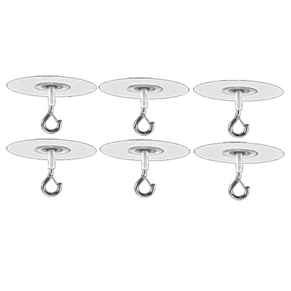 6Pcs Adhesive Ceiling Hooks for Popcorn Concrete Ceiling Wall