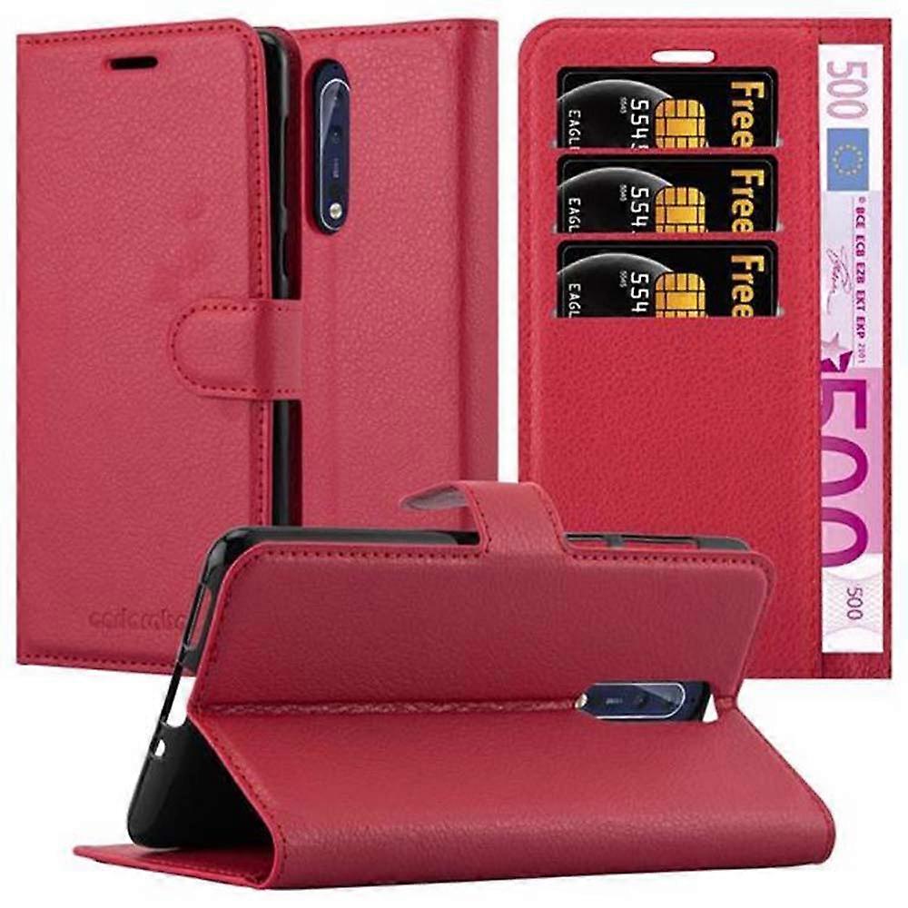 Nokia 8 2017 Case - Protective Case with Card Slots and Stand Function