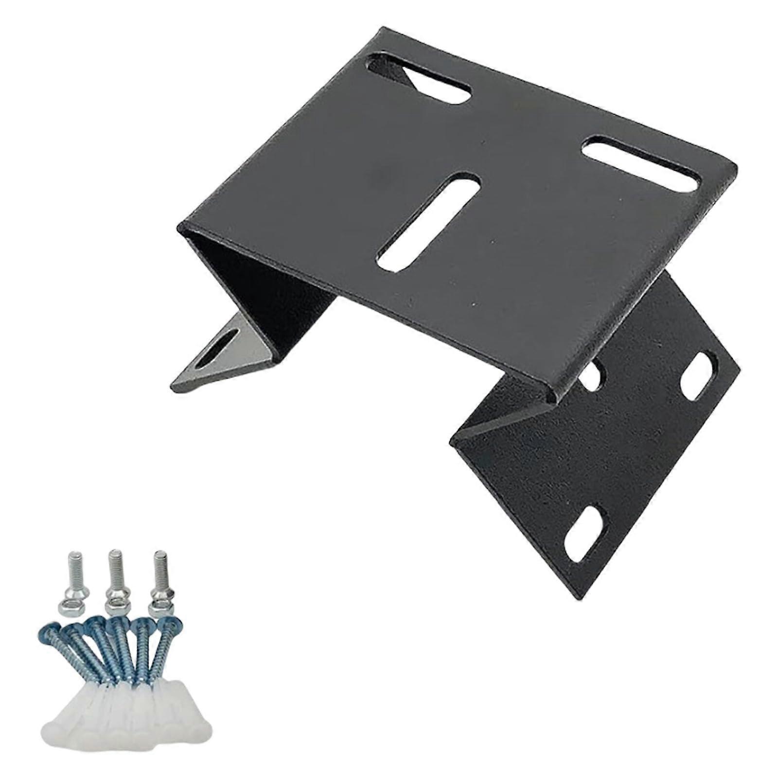 CCTV Camera Wall Mount with Corner Bracket Design, Wide Coverage, Easy Outdoor Installation, Black