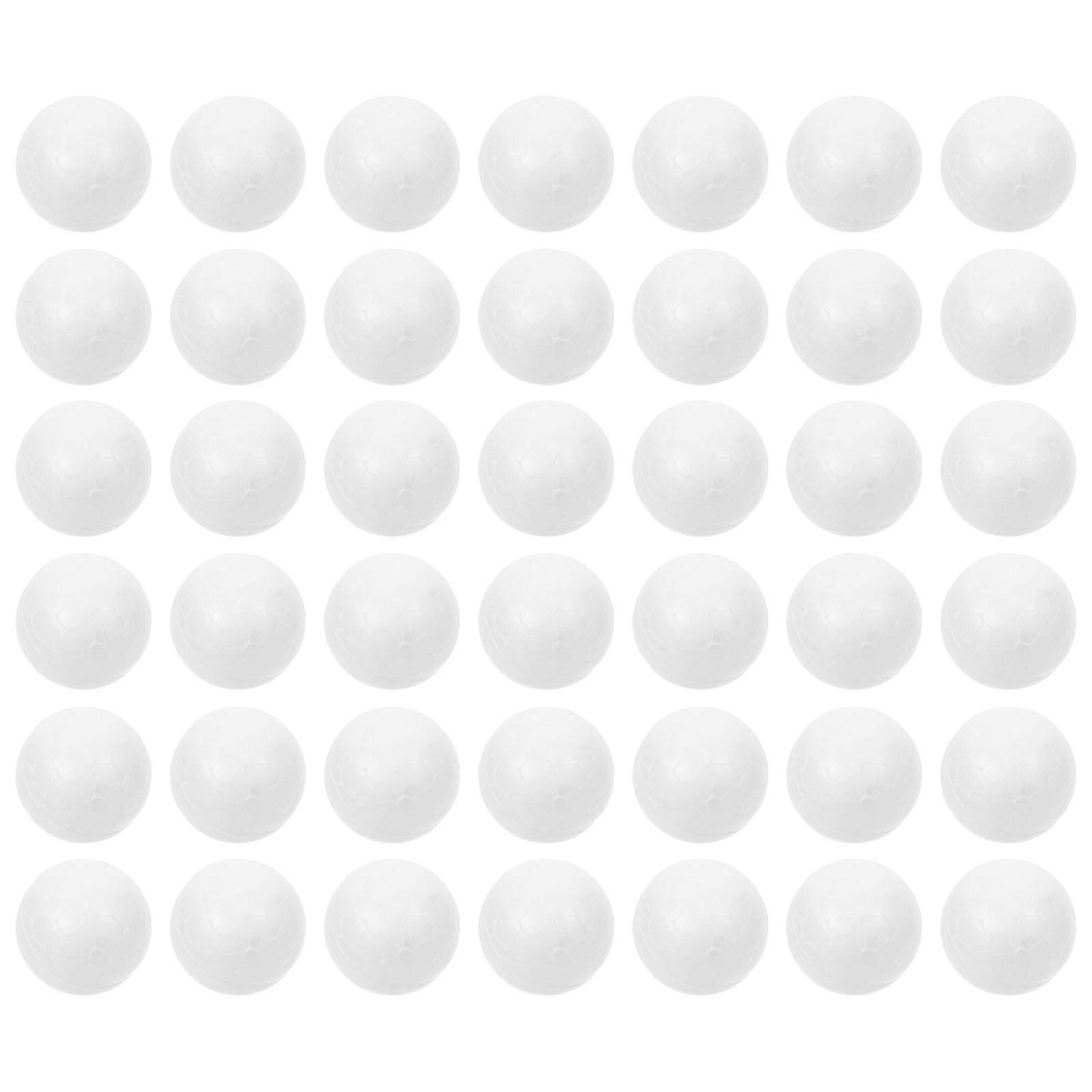 High Density Foam Balls White Polystyrene Spheres for Decoration 100Pcs