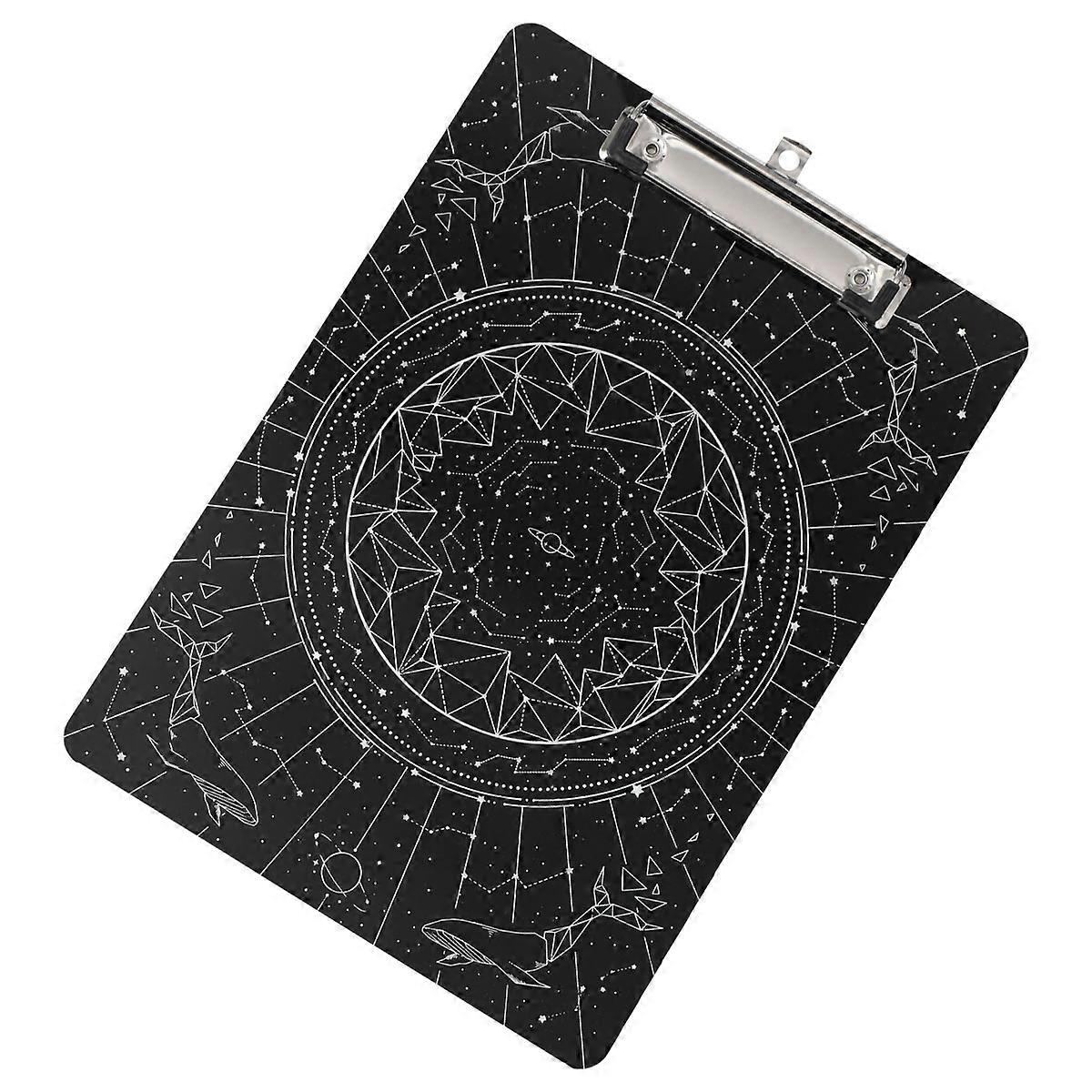 Writing Board Document Holder for Storage 1Pcs Black Acrylic Clipboard Folder