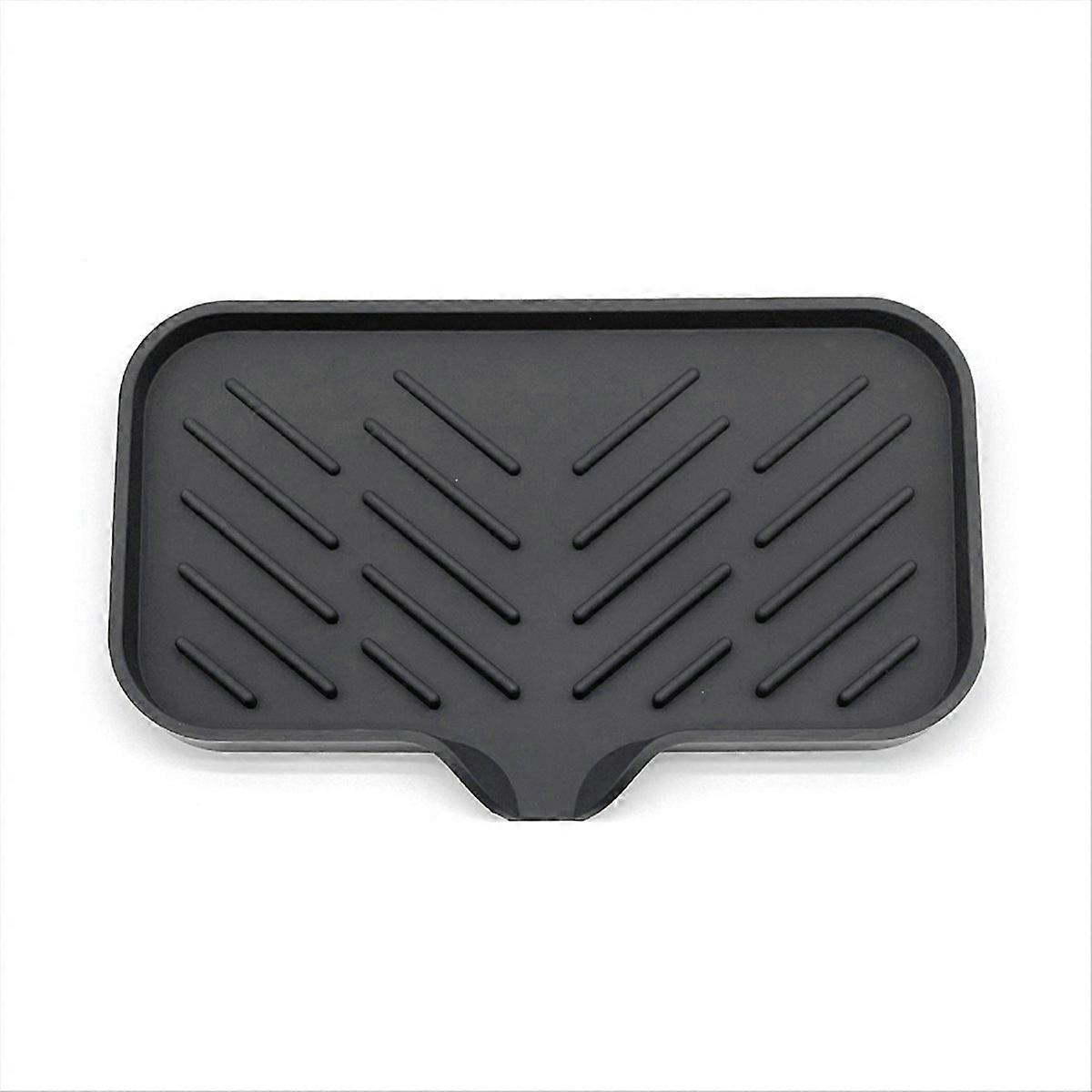 Self Draining Soap Bar Holder Silicone L black