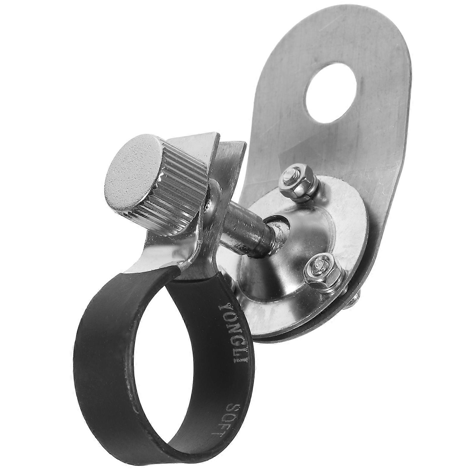 Hard Hat Light Clip Stainless Steel for Fire Maintenance Silver