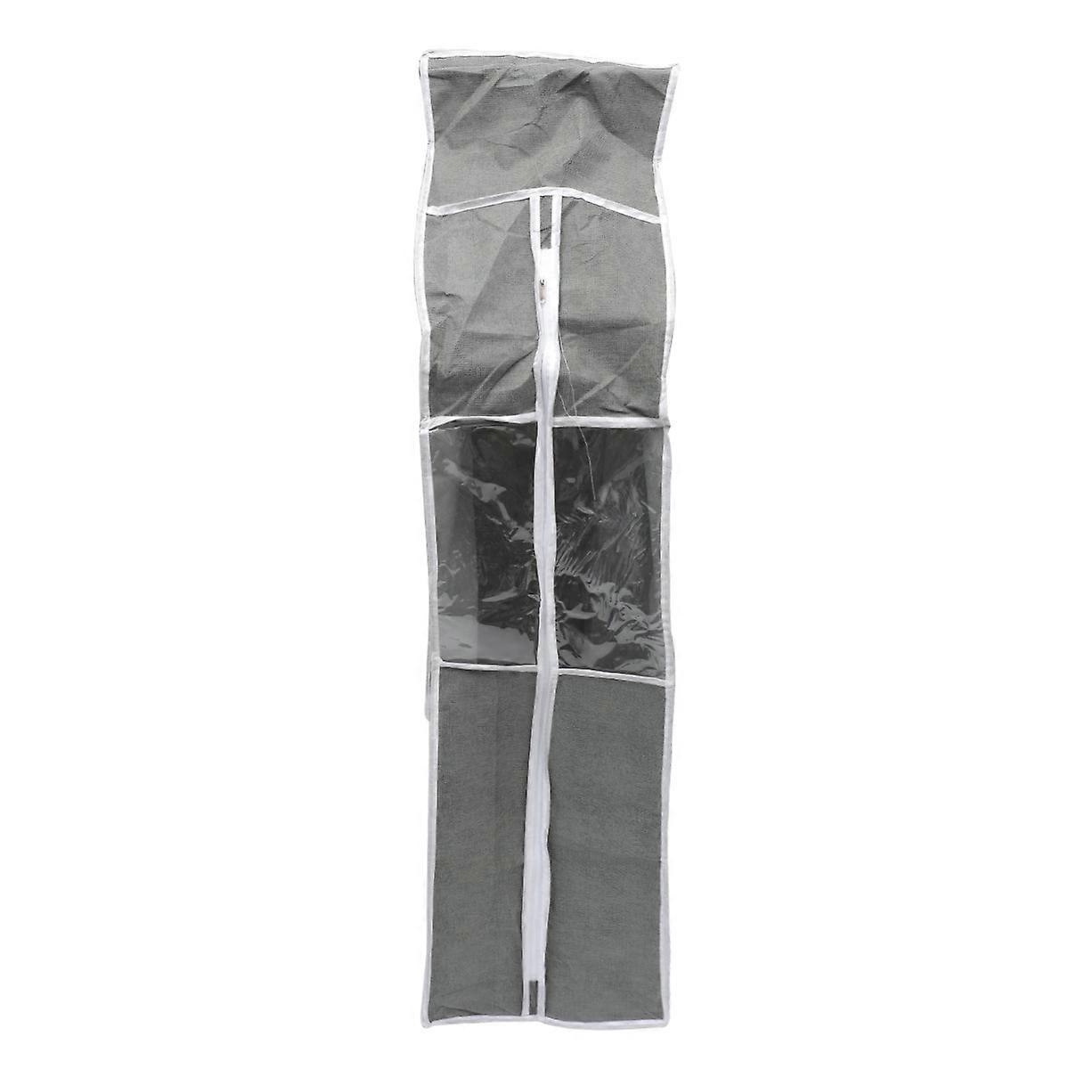 Clothes Dustproof Bag Hanging Cover for Clothes Use Grey