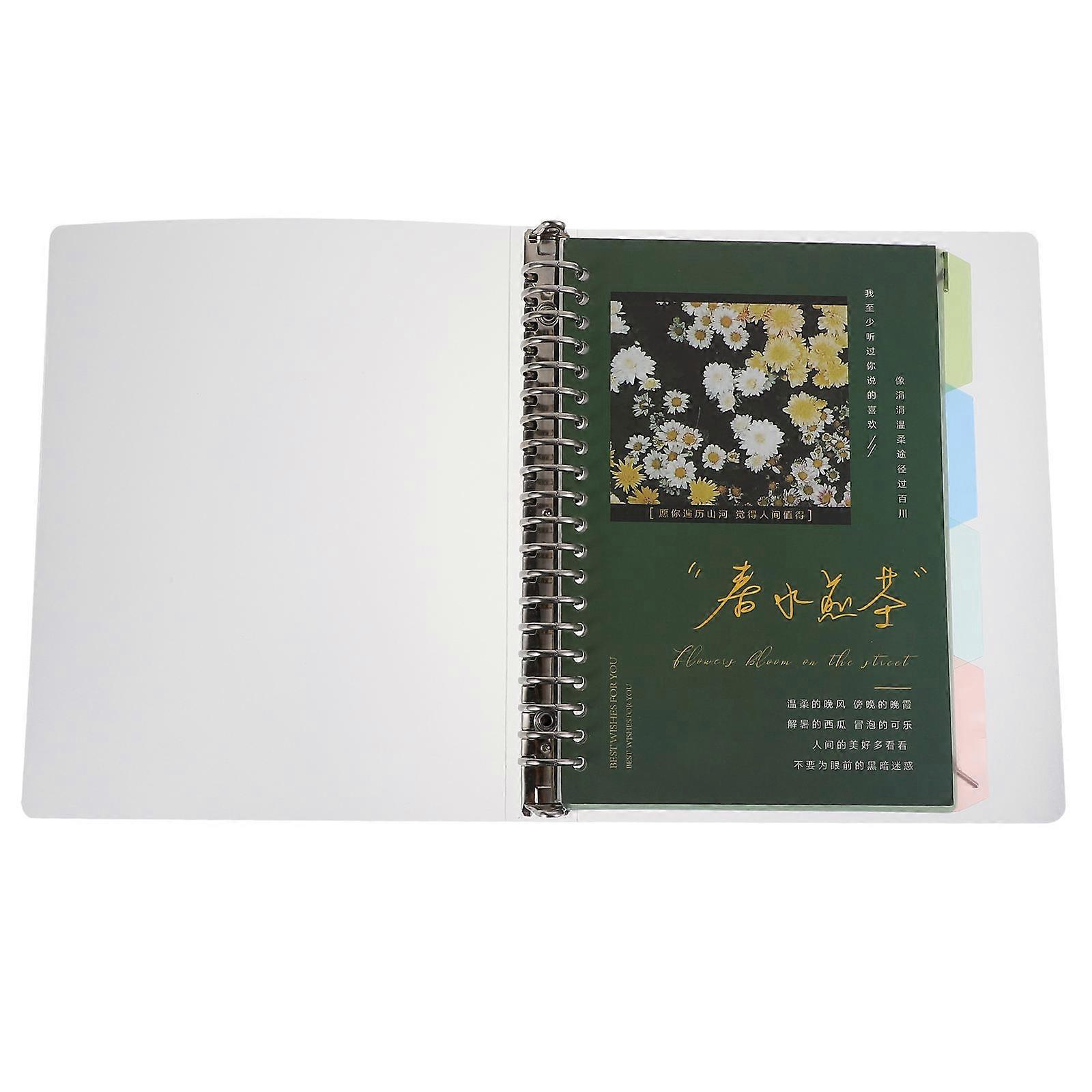 Green PVC Notepad Protector Handbook Shell for Daily Use 2Pcs