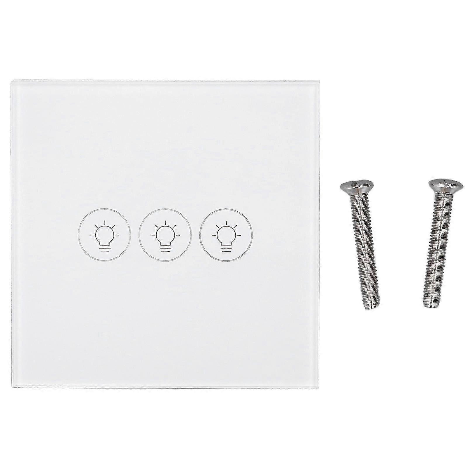 WiFi Touch Switch Voice Control Dimmer Smart Wall Switch with Timer Tuya Compatible 90-250V