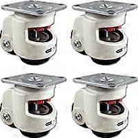 TP80F 2.5 Inch Wheel Leveling Machine Casters 4 Pack Heavy Duty Smooth Rolling Set
