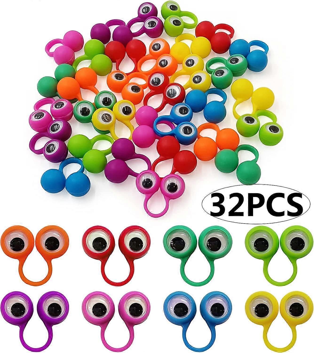 Multicolor Googly Eye Finger Puppet