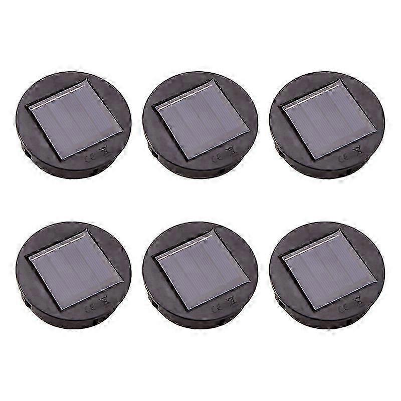 6Pc Smart Garden Solar Powered Replacement Round LED Light