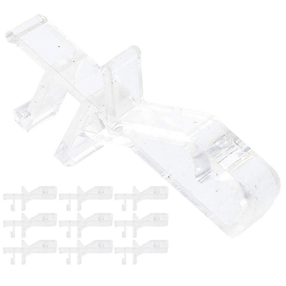Transparent Plastic Valance Clips for Blinds Durable 10Pcs Set