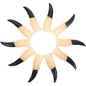 Halloween Decorative Witch Fingernail Claws Practical Finger Nails Trick Props for Cosplay Costume Party