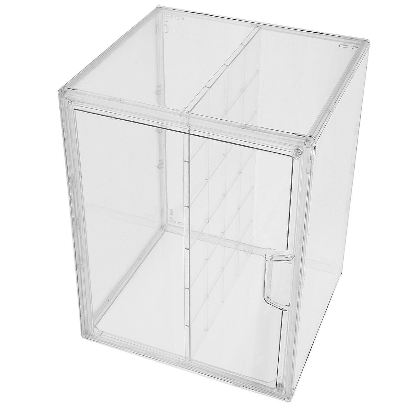 Transparent Bread Box for Kitchen Storage 2Pcs Double-Layer Acrylic Container