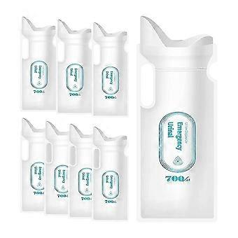 8 Einweg-Urinbeutel, 700 ml, geeignet für Reisen, Camping, Notfälle und Staus.