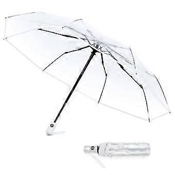 Portable Clear Umbrella Auto Open Close Umbrella 1Pcs for Rain