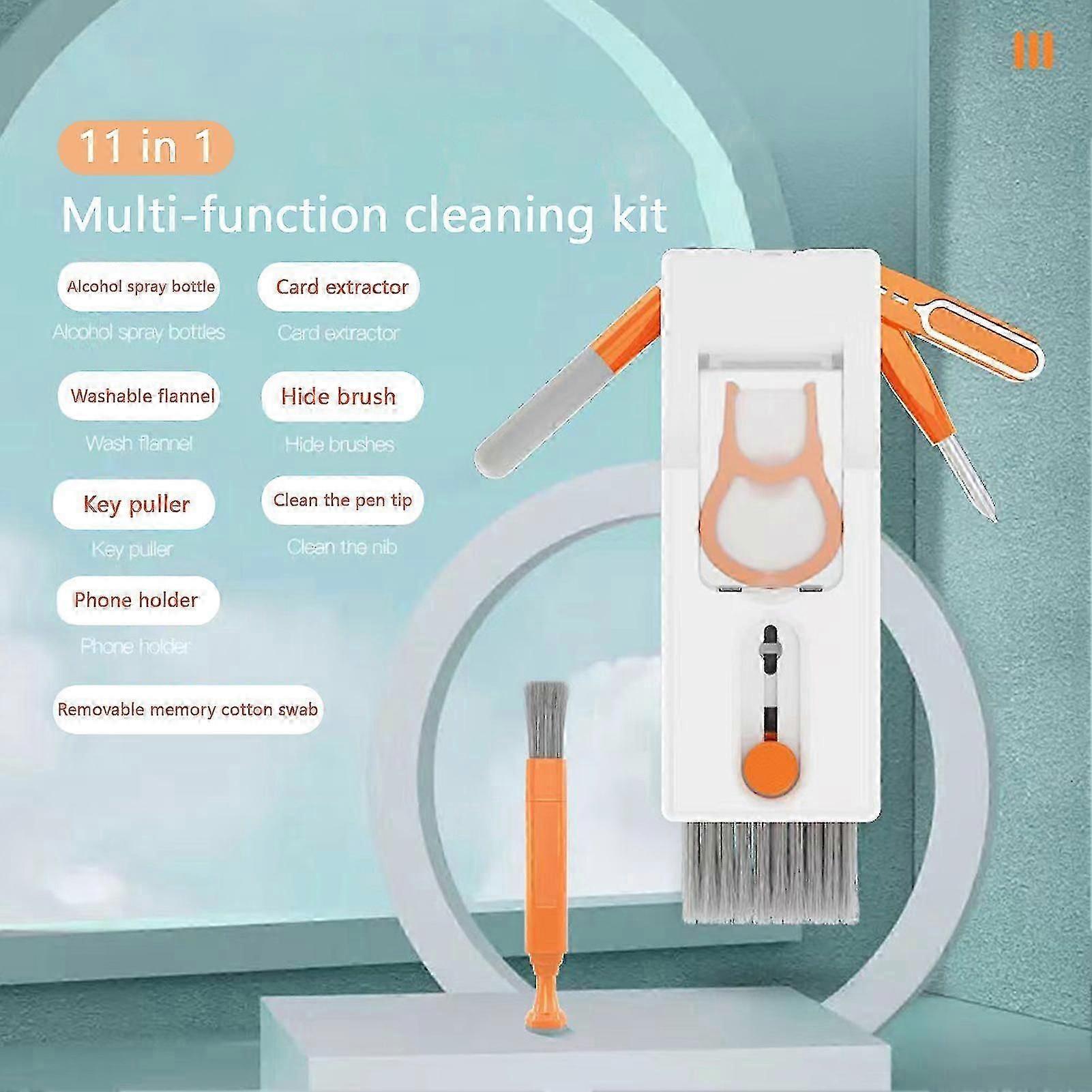 Foldable Electronic Cleaner Kit, High-density Brush for Dust Removal