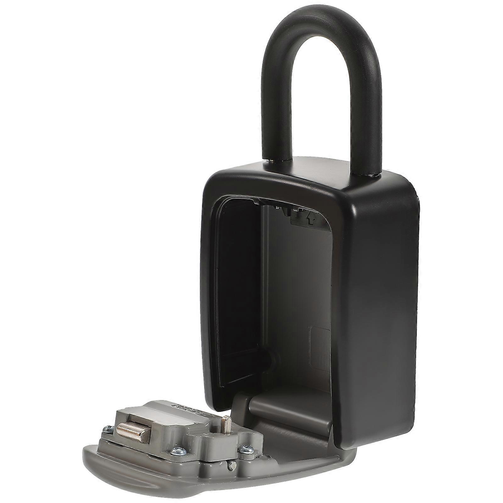 Key Lock Box Portable Lock Box with 4-Digit Resettable Code for Security Use