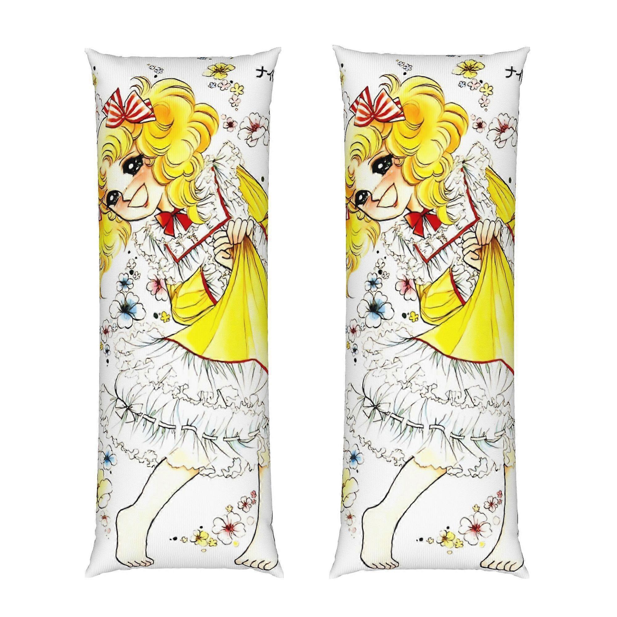 Federa per cuscino liscia e lunga con design Candy Candy - Basdz