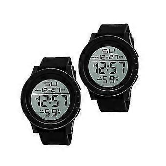 Relógio de pulso digital masculino com tela grande resistente à água para mergulho preto 27*5cm mês 1 pacote