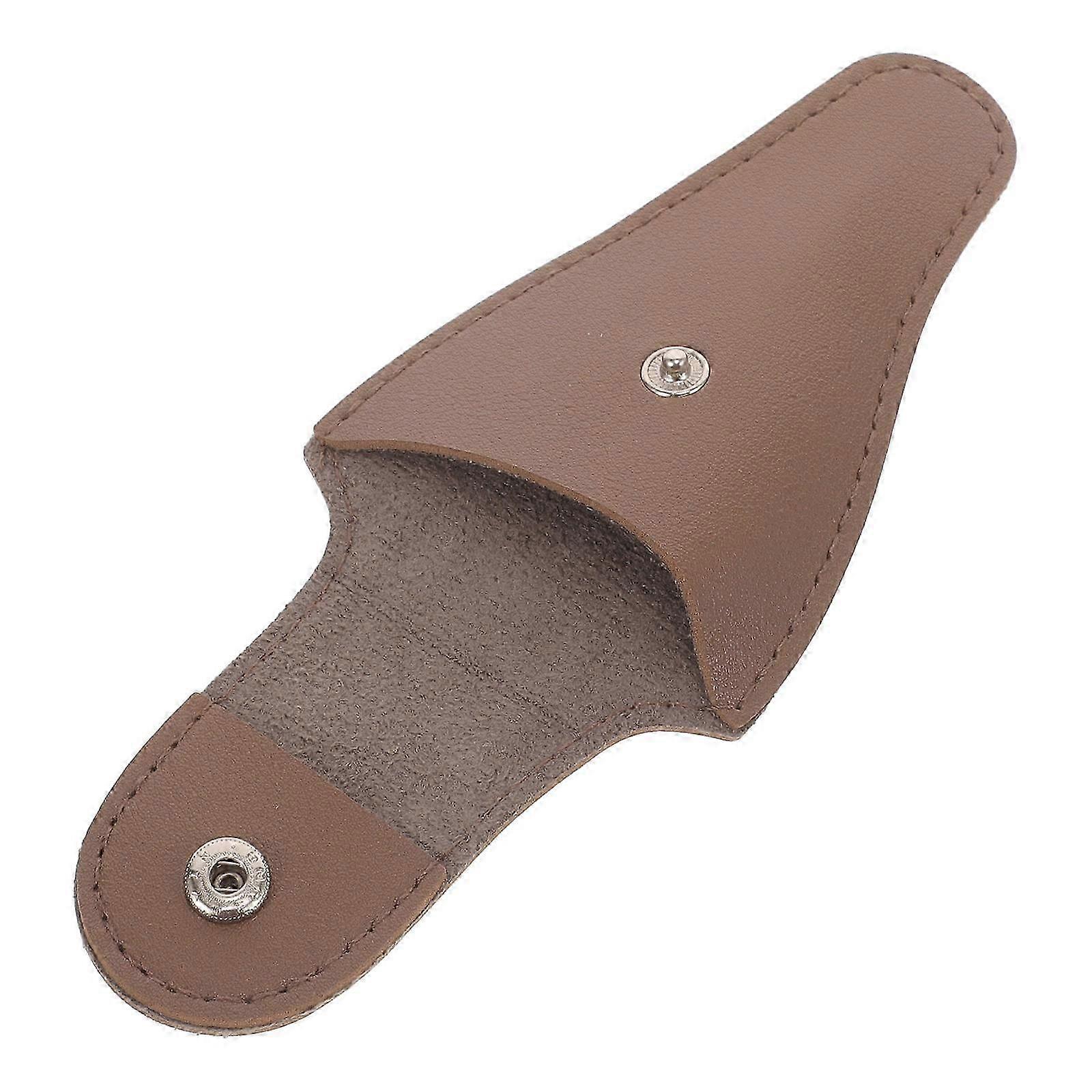 Durable Cuticle Nipper Protector Rectangular Shape For Everyday Use Dark Brown 1Pack