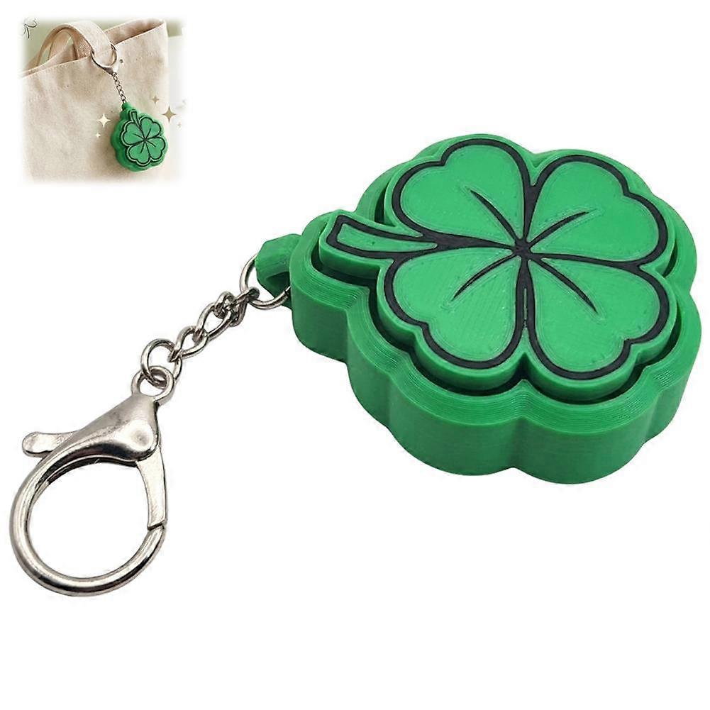 3D Printed Four-Leaf Clover - Press, Keychain, 6.1cm