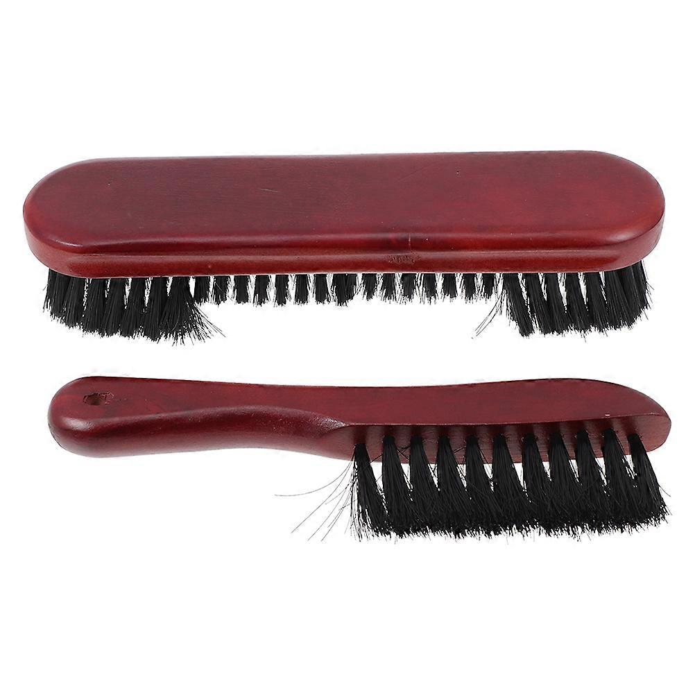 2Pcs Pool Table Brushes Billiards Pool Table Clean Brush Billiard Table Clean Tool (Red)