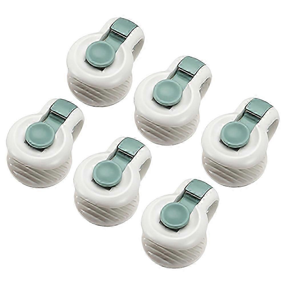 Bed Sheet Fasteners 6Pcs Plastic Quilt Clips Green for Bedding Fixing