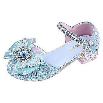 Girls Shoes White High Heels New Children's High Heels Little Girls Shoes Stage PerCompatiblemance Dress Shoes fast xm