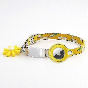 Airtag Cat Collar, Adjustable Daisy Dog Collar With Airtag Holder And Safety Buckle For Dog Kitten Puppy