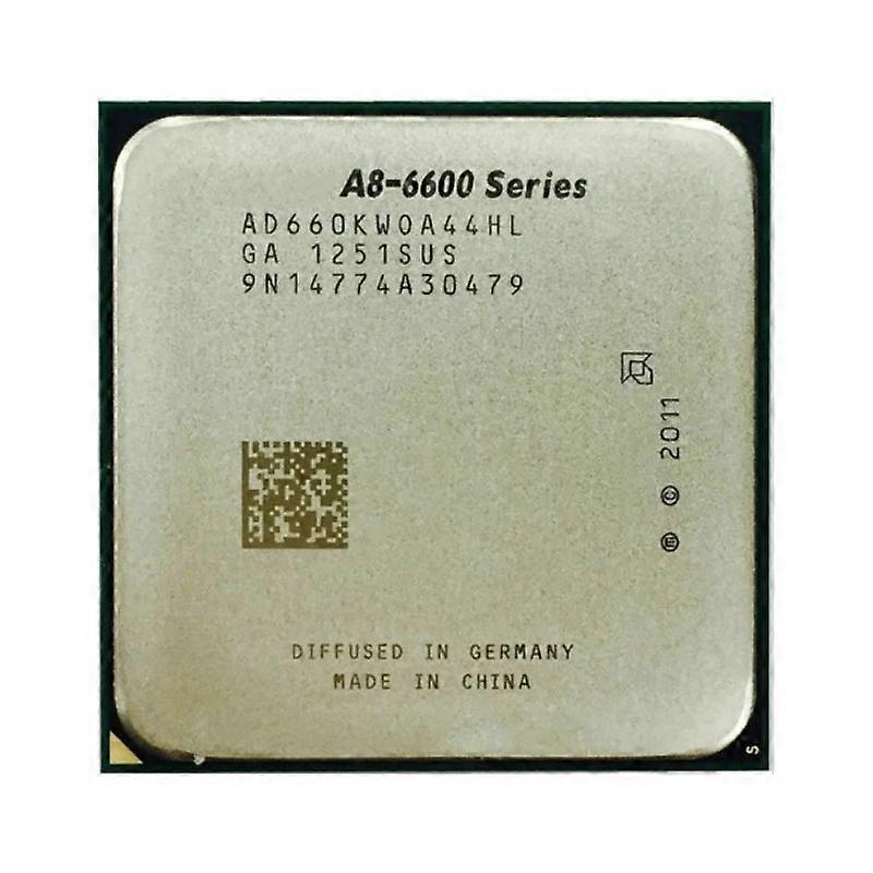 A8-6600 CPU - Socket FM2 4 Cores 4 Threads 3.9GHz 1MB L2 Cache 4MB L3 Cache 65W.