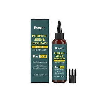 Rosemary Hair Oil for Nourishing Hair and Scalp, 100ml with Pointed Tip and Hair Comb