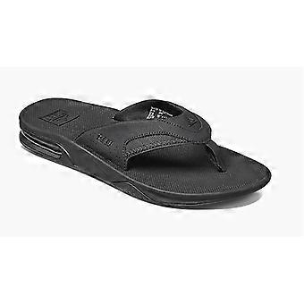 Reef Fanning Mens Water Friendly Grey/Black Sandals With Bottle Opener.