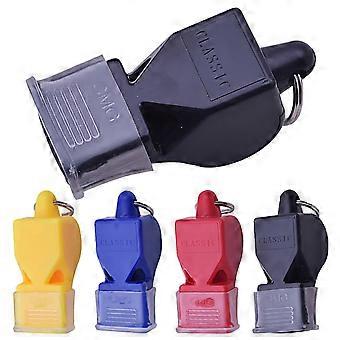 Apito de plástico azul, alto, para futebol, basquete, corrida, treinamento esportivo, árbitros e treinadores.