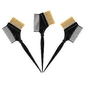 Lot de 3 pinceaux de teinture pour cheveux, pour salon de coiffure